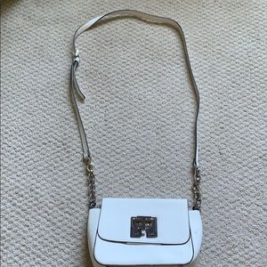 Tommy Hilfiger white leather crossbody purse